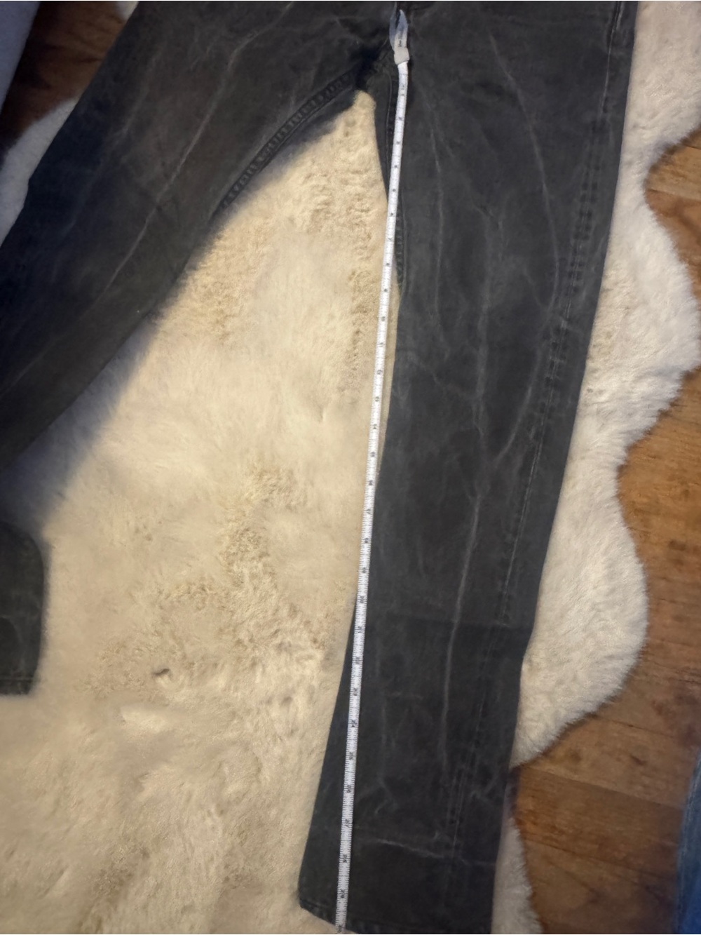 Men's AllSaints Pistol Fit Jeans- size 28- dark was gray button fly- Never Worn! - Picture 5 of 6